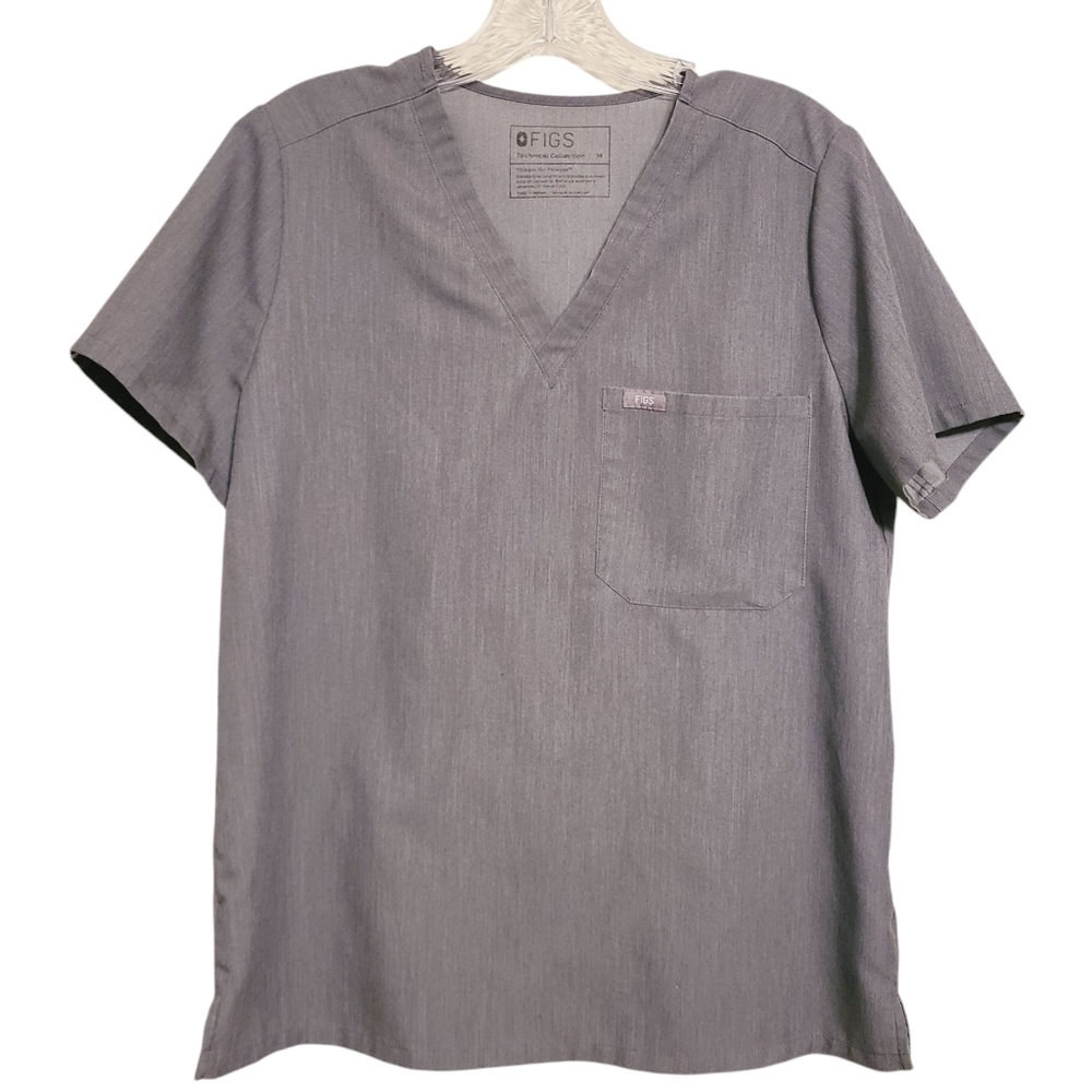 FIGS | Women's Graphite One Pocket V-Neck Scrubs Top Or Shirt (Size Medium)